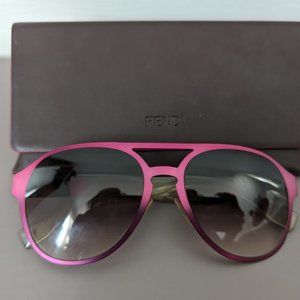 Metallic fuchsia Fendi sunglasses